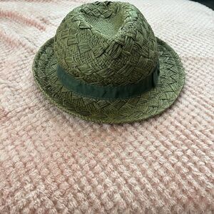 Olive Green Woven Women's Hat